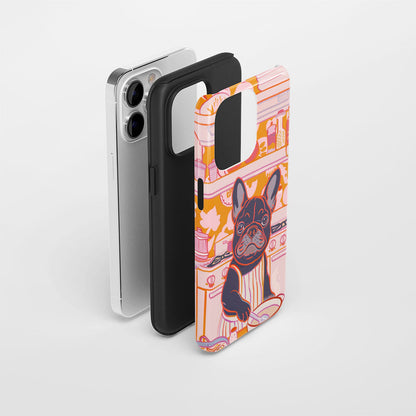 Double-Layer Semi-Handprinted Tough Matte iPhone Case