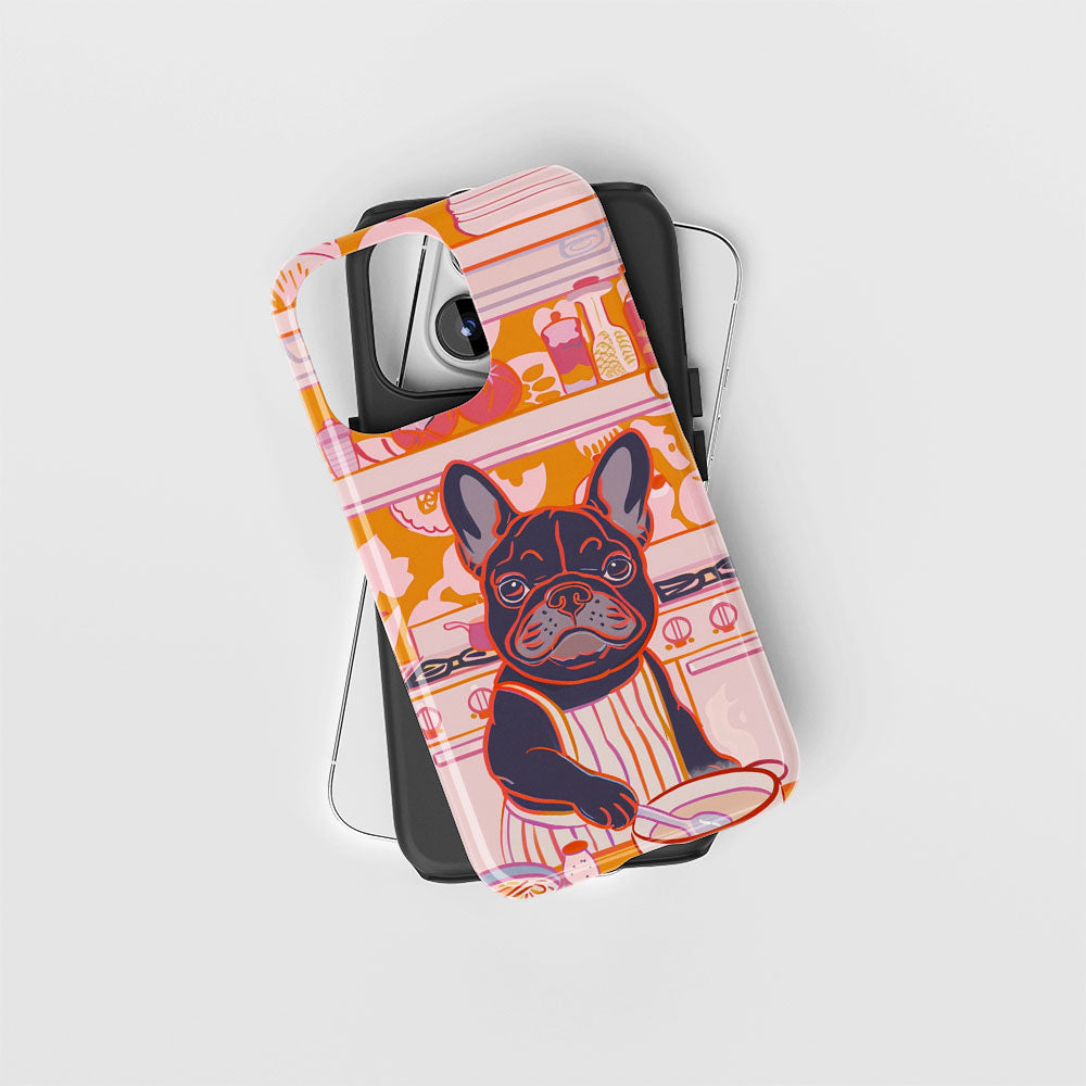 Double-Layer Semi-Handprinted Tough Matte iPhone Case