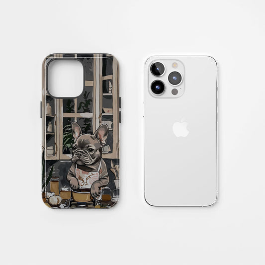 Double-Layer Semi-Handprinted Tough Matte iPhone Case