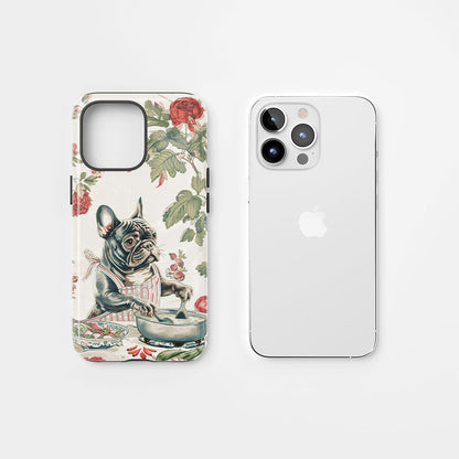 Double-Layer Semi-Handprinted Tough Matte iPhone Case