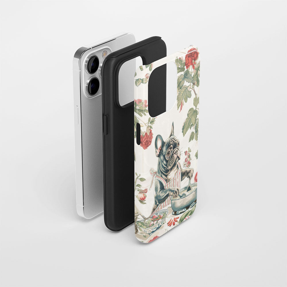 Double-Layer Semi-Handprinted Tough Matte iPhone Case