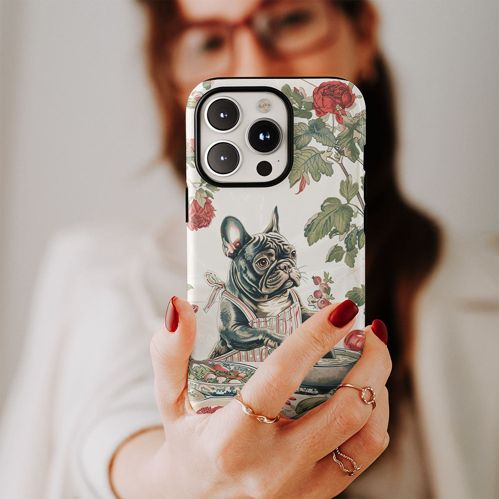 Double-Layer Semi-Handprinted Tough Matte iPhone Case