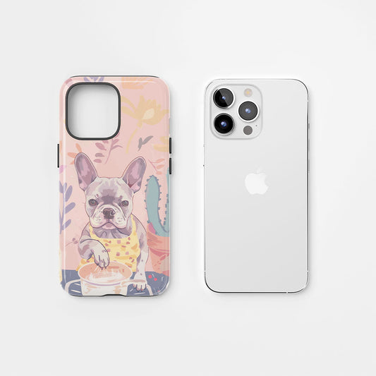 Double-Layer Semi-Handprinted Tough Matte iPhone Case