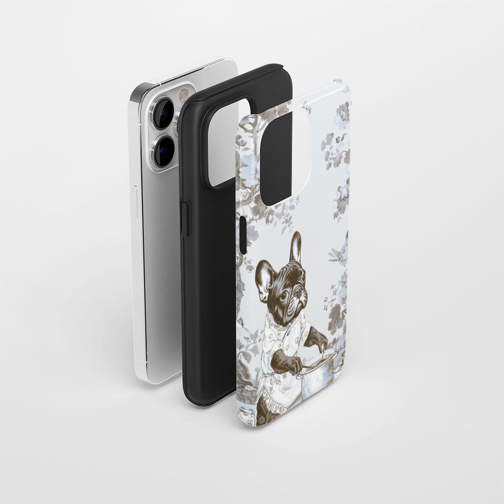 Double-Layer Semi-Handprinted Tough Matte iPhone Case