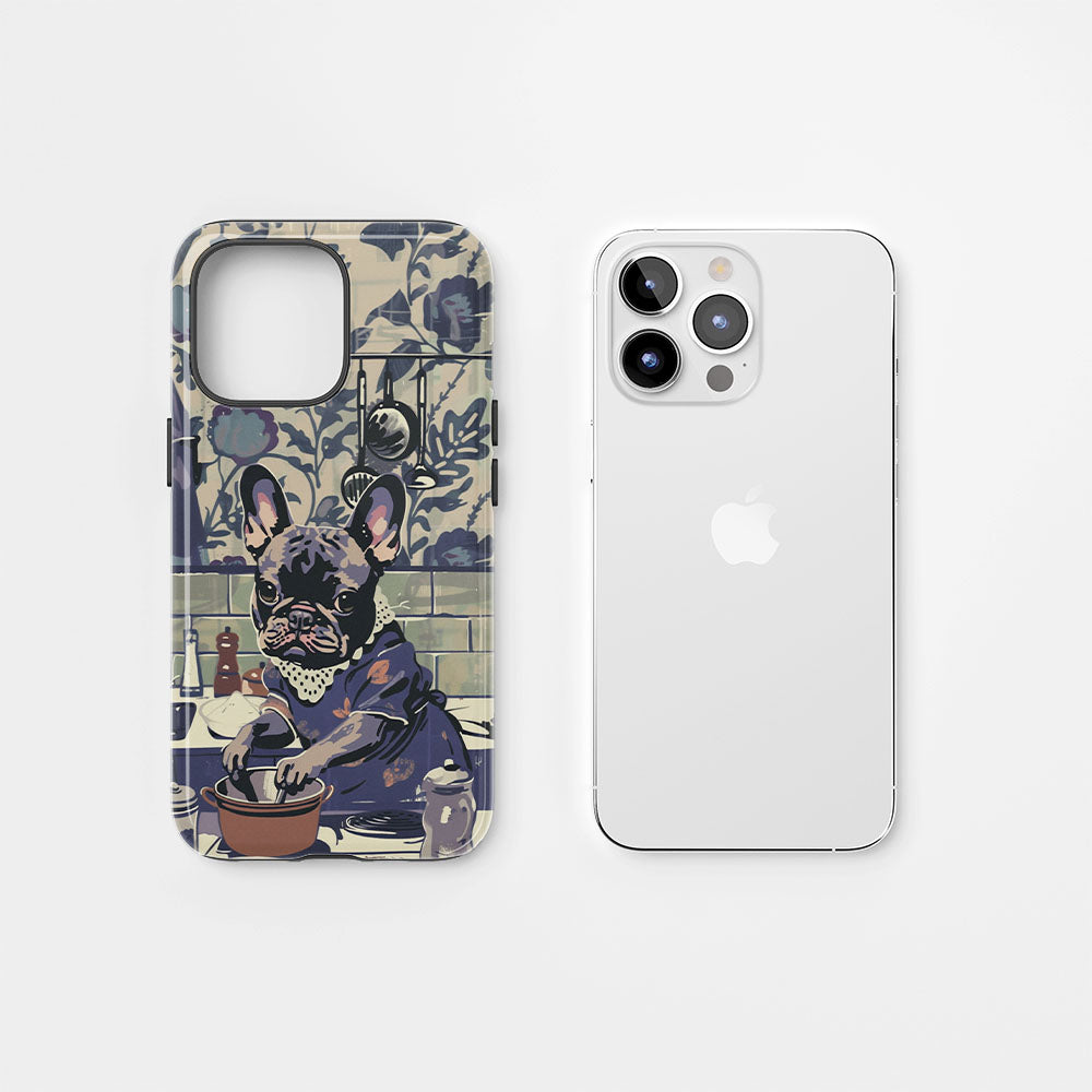 Double-Layer Semi-Handprinted Tough Matte iPhone Case