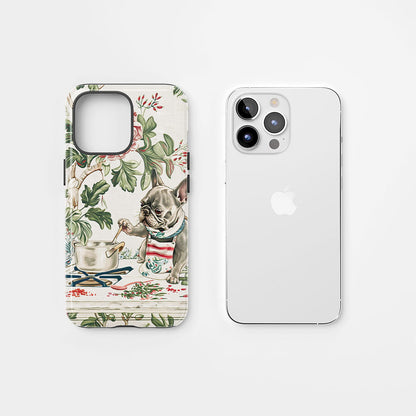 Double-Layer Semi-Handprinted Tough Matte iPhone Case