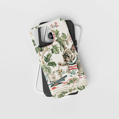 Double-Layer Semi-Handprinted Tough Matte iPhone Case