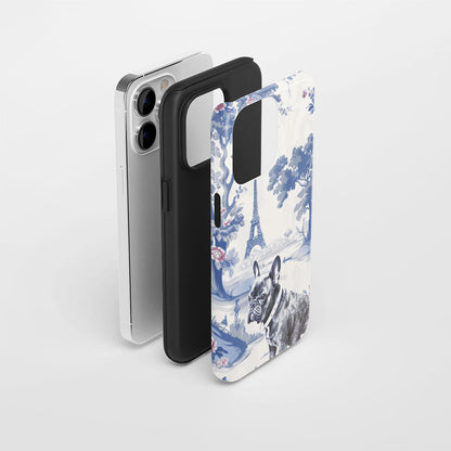 Double-Layer Semi-Handprinted Tough Matte iPhone Case