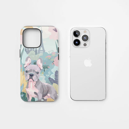 Double-Layer Semi-Handprinted Tough Matte iPhone Case