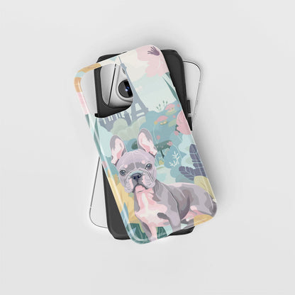 Double-Layer Semi-Handprinted Tough Matte iPhone Case