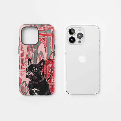 Double-Layer Semi-Handprinted Tough Matte iPhone Case