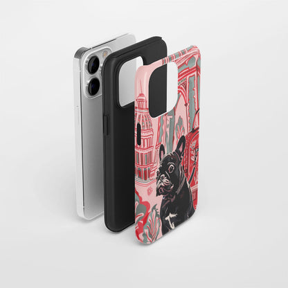 Double-Layer Semi-Handprinted Tough Matte iPhone Case