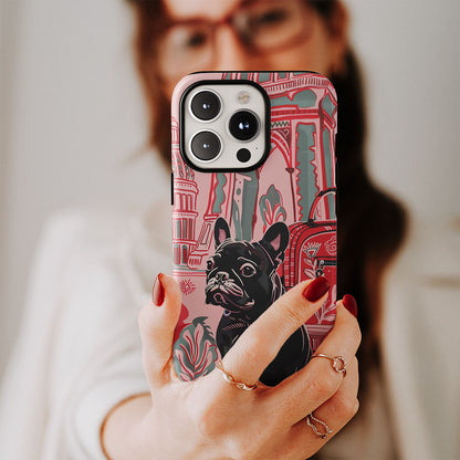 Double-Layer Semi-Handprinted Tough Matte iPhone Case