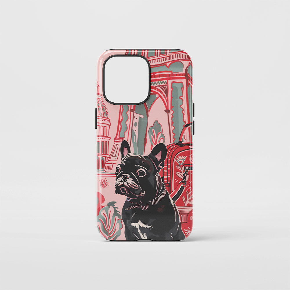 Double-Layer Semi-Handprinted Tough Matte iPhone Case