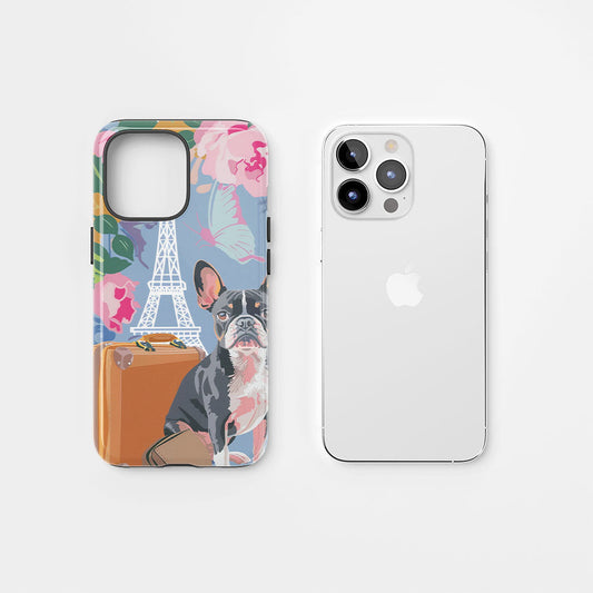 Double-Layer Semi-Handprinted Tough Matte iPhone Case