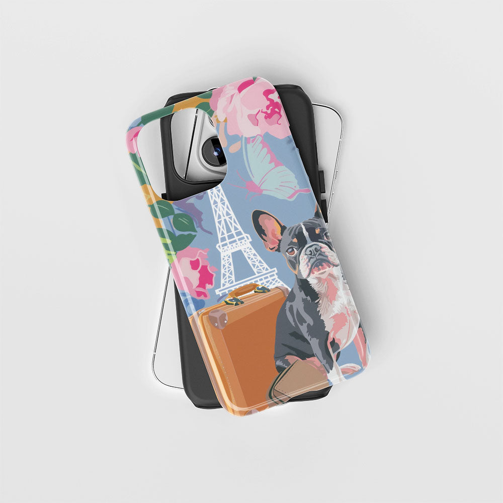 Double-Layer Semi-Handprinted Tough Matte iPhone Case