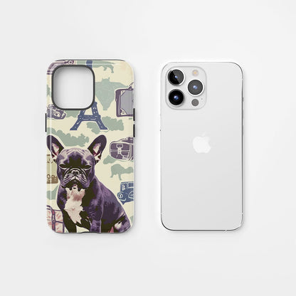 Double-Layer Semi-Handprinted Tough Matte iPhone Case