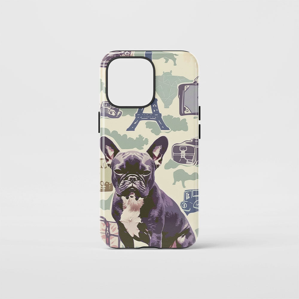 Double-Layer Semi-Handprinted Tough Matte iPhone Case