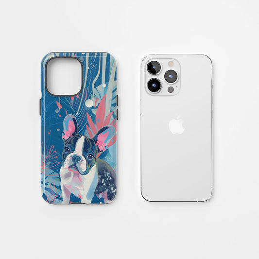 Double-Layer Semi-Handprinted Tough Matte iPhone Case