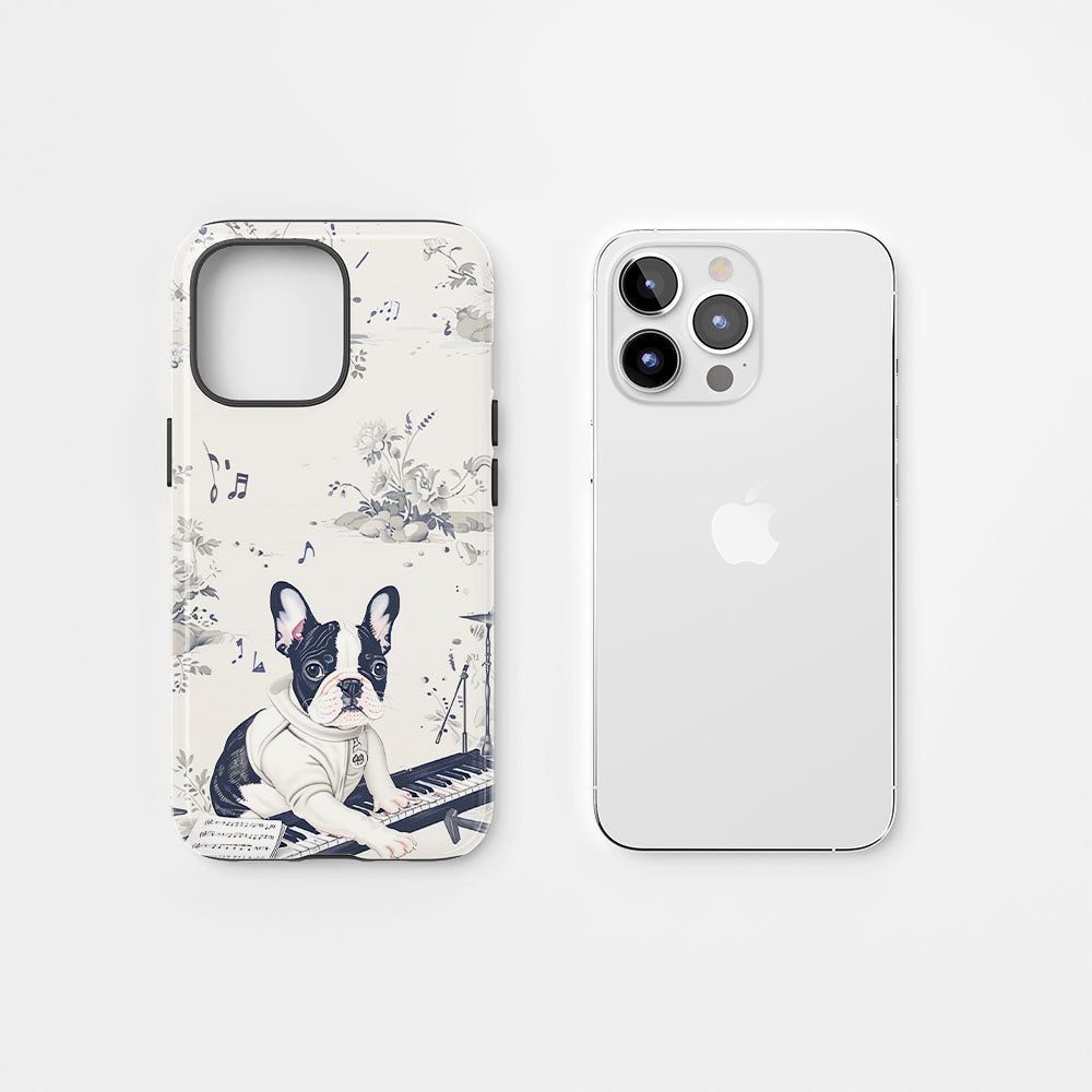 Double-Layer Semi-Handprinted Tough Matte iPhone Case