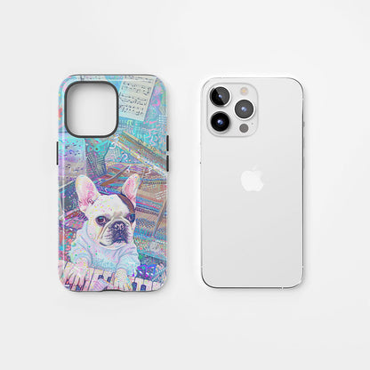 Double-Layer Semi-Handprinted Tough Matte iPhone Case