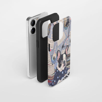 Double-Layer Semi-Handprinted Tough Matte iPhone Case