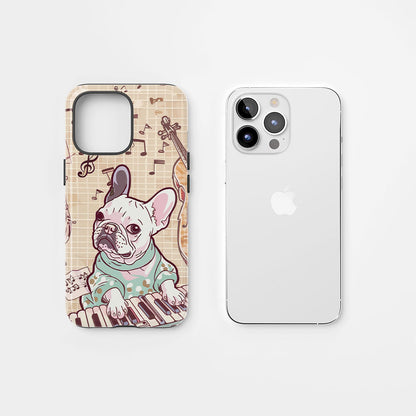 Double-Layer Semi-Handprinted Tough Matte iPhone Case