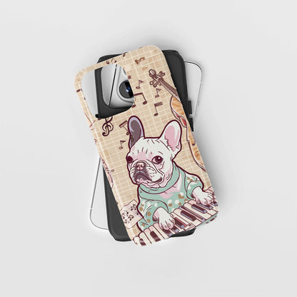 Double-Layer Semi-Handprinted Tough Matte iPhone Case