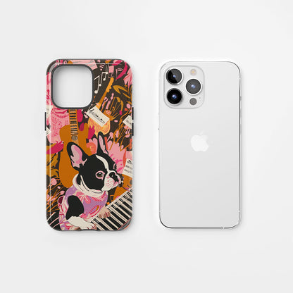 Double-Layer Semi-Handprinted Tough Matte iPhone Case