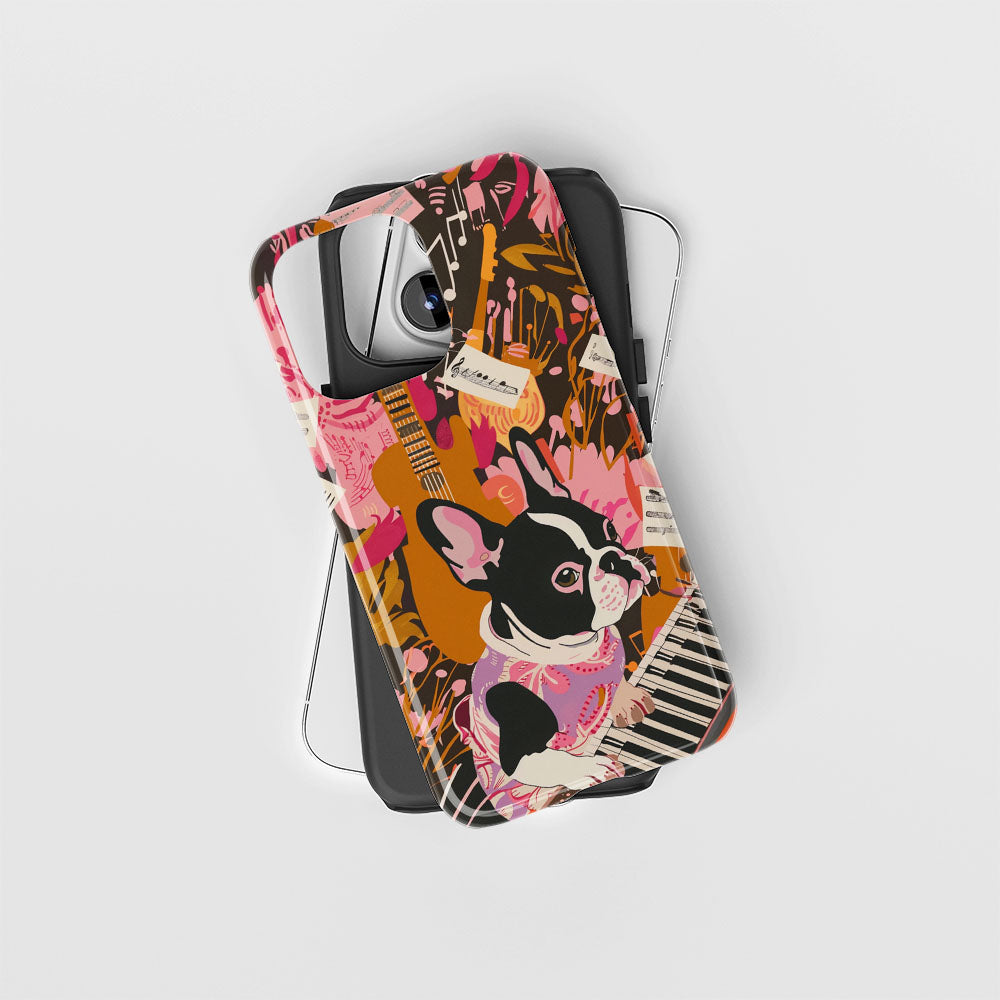 Double-Layer Semi-Handprinted Tough Matte iPhone Case