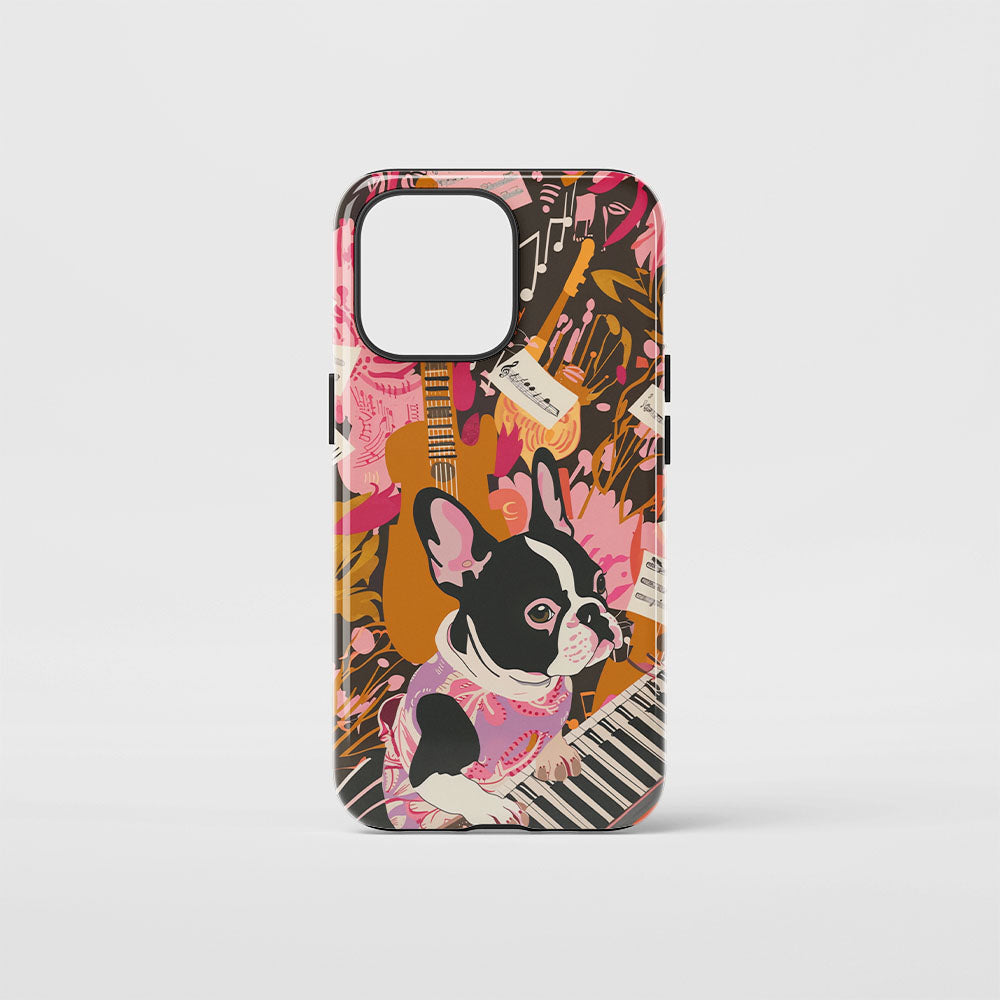 Double-Layer Semi-Handprinted Tough Matte iPhone Case