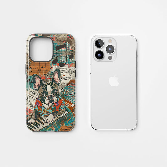 Double-Layer Semi-Handprinted Tough Matte iPhone Case