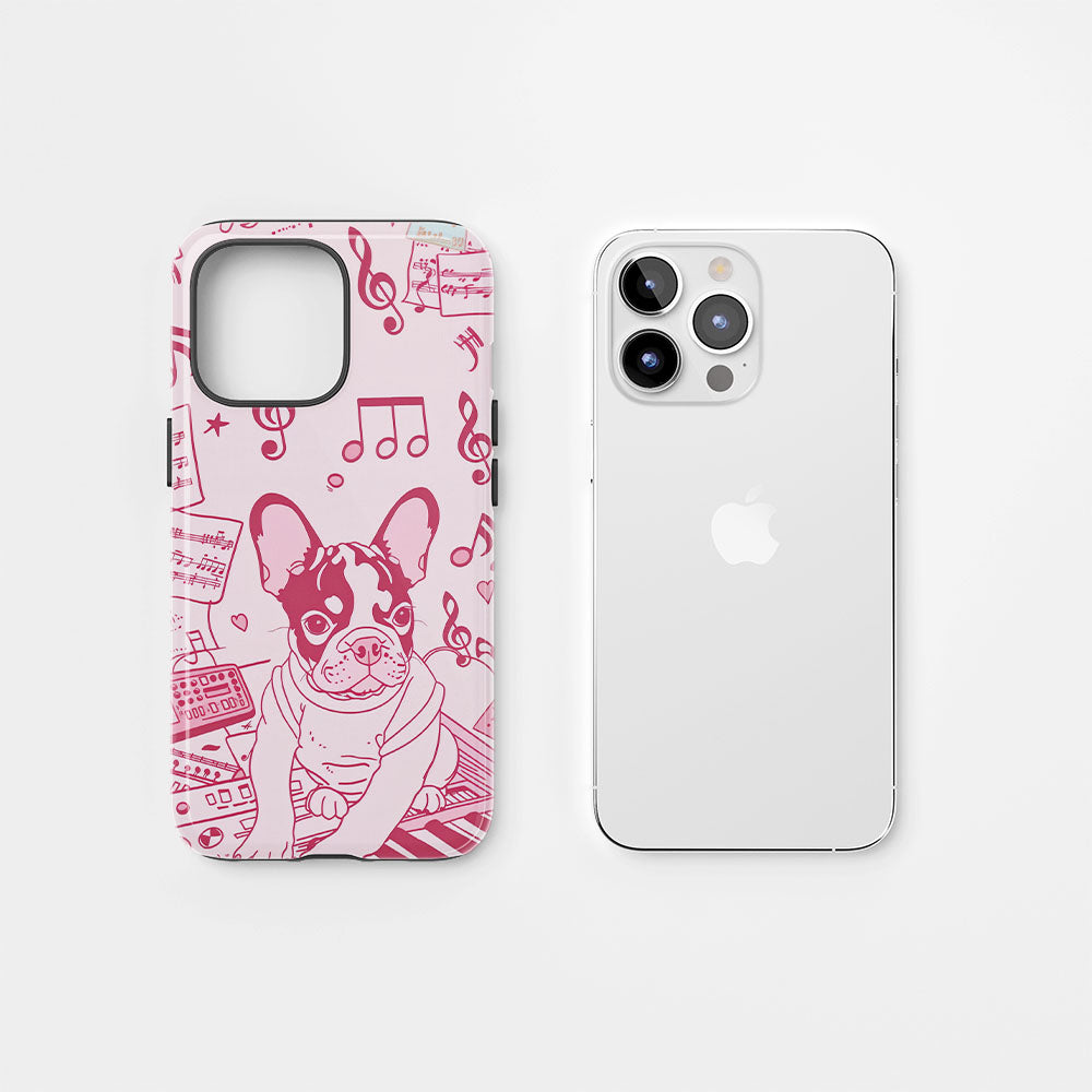 Double-Layer Semi-Handprinted Tough Matte iPhone Case