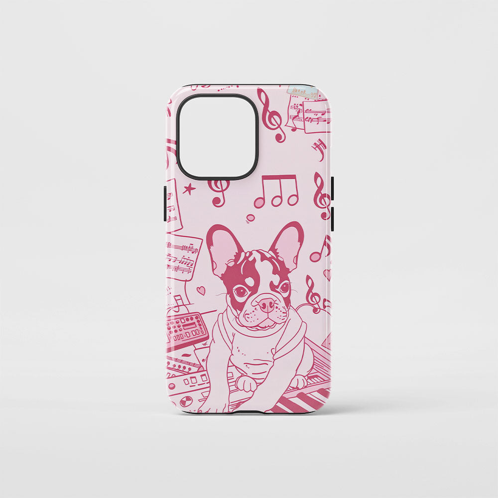 Double-Layer Semi-Handprinted Tough Matte iPhone Case