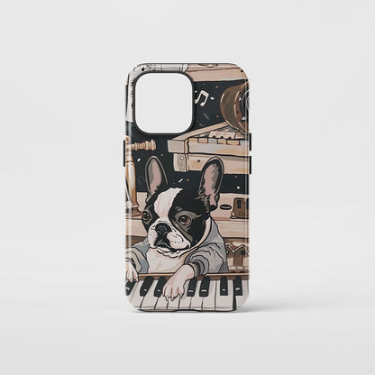 Double-Layer Semi-Handprinted Tough Matte iPhone Case