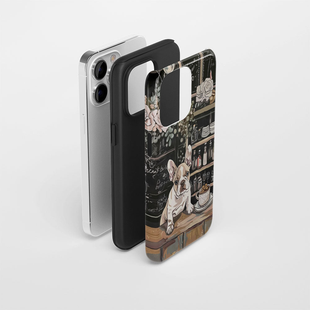 Double-Layer Semi-Handprinted Tough Matte iPhone Case