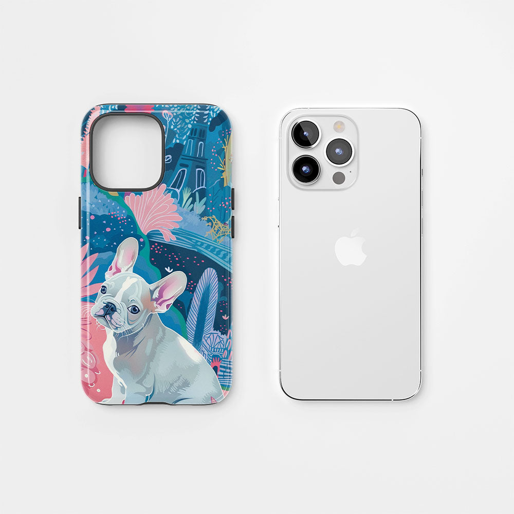 Double-Layer Semi-Handprinted Tough Matte iPhone Case