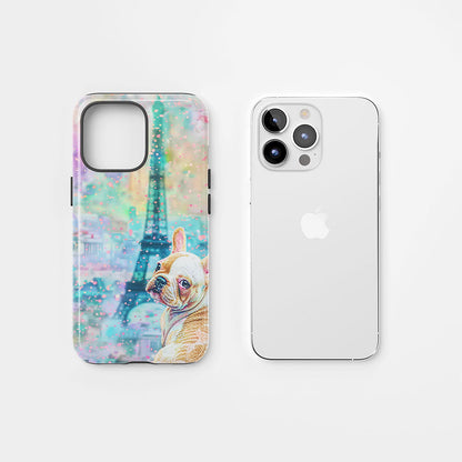 Double-Layer Semi-Handprinted Tough Matte iPhone Case