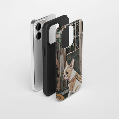 Double-Layer Semi-Handprinted Tough Matte iPhone Case