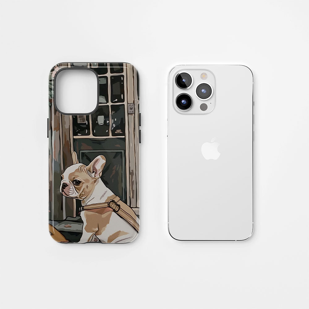 Double-Layer Semi-Handprinted Tough Matte iPhone Case