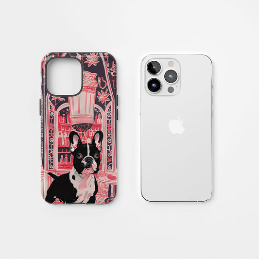 Double-Layer Semi-Handprinted Tough Matte iPhone Case