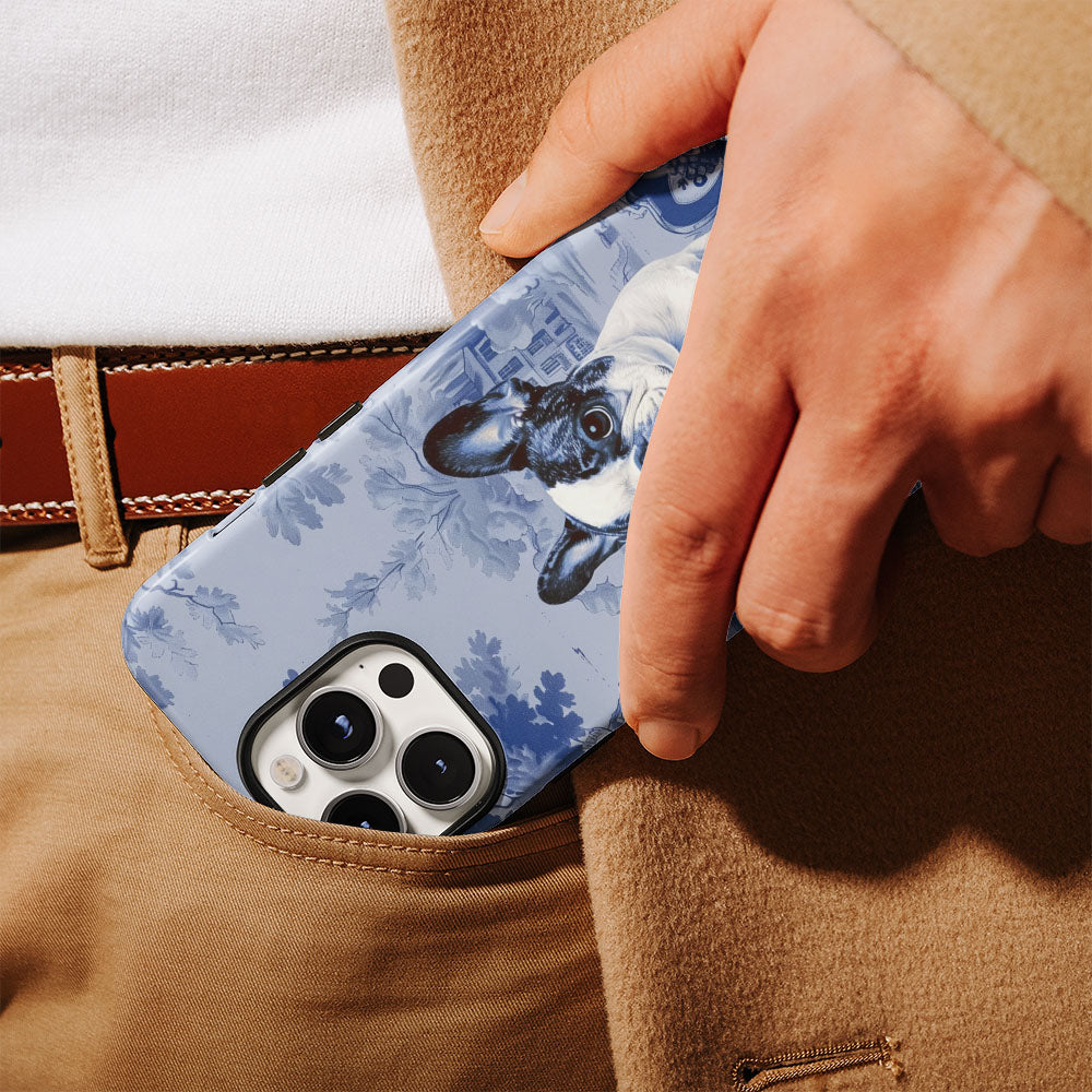 Double-Layer Semi-Handprinted Tough Matte iPhone Case