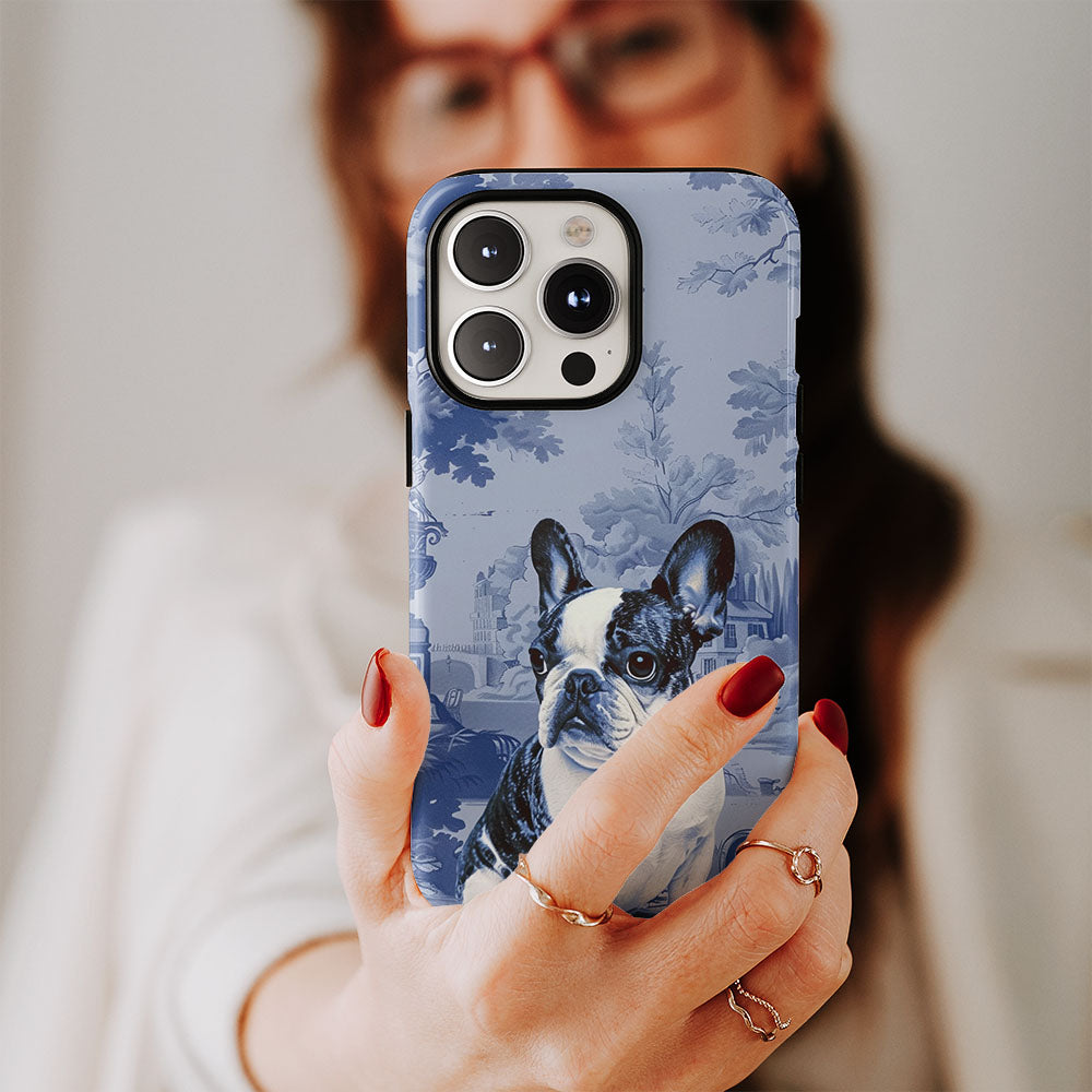 Double-Layer Semi-Handprinted Tough Matte iPhone Case