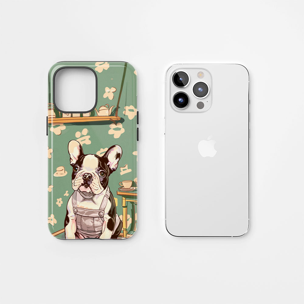 Double-Layer Semi-Handprinted Tough Matte iPhone Case