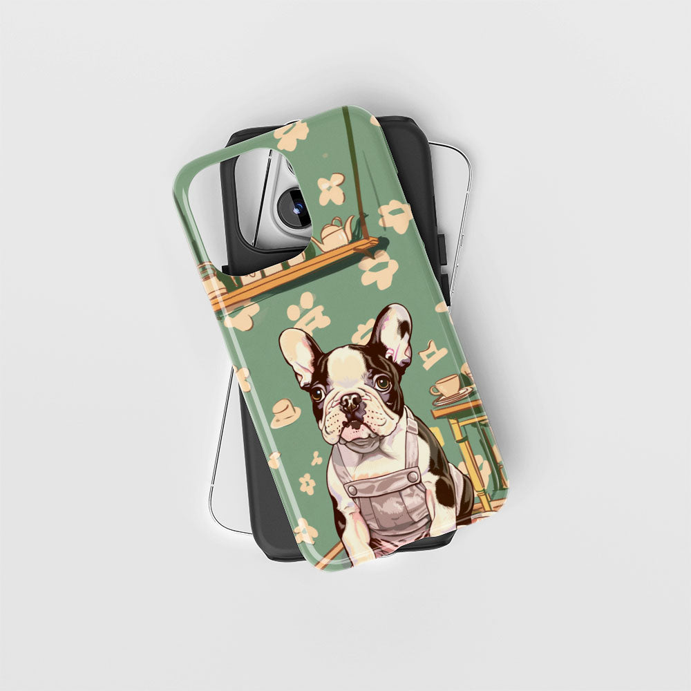 Double-Layer Semi-Handprinted Tough Matte iPhone Case