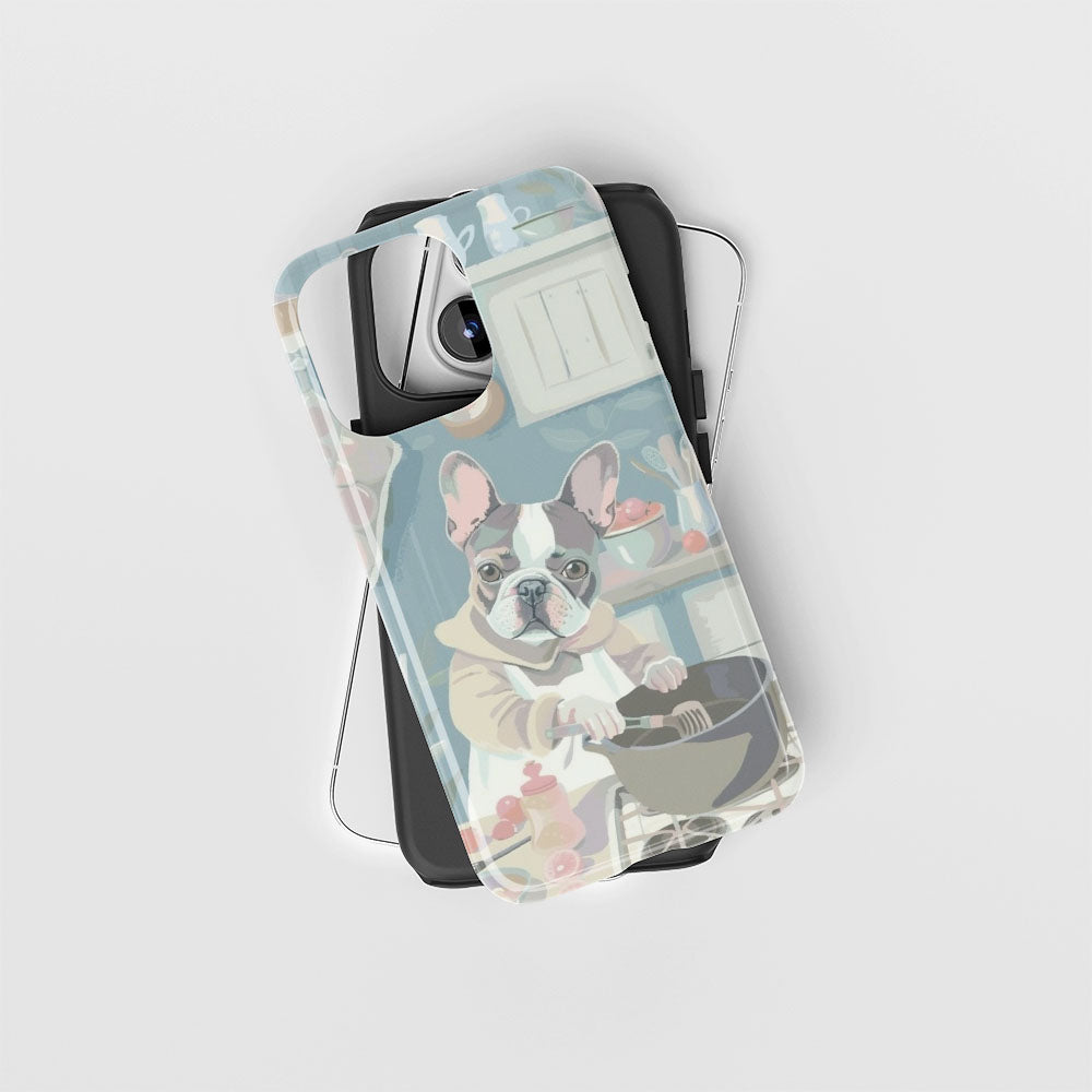 Double-Layer Semi-Handprinted Tough Matte iPhone Case