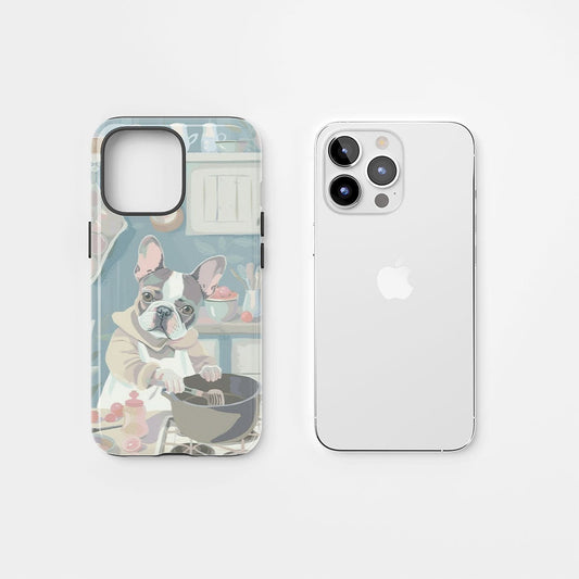 Double-Layer Semi-Handprinted Tough Matte iPhone Case