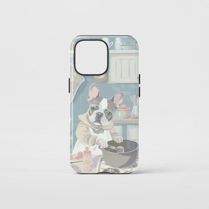 Double-Layer Semi-Handprinted Tough Matte iPhone Case