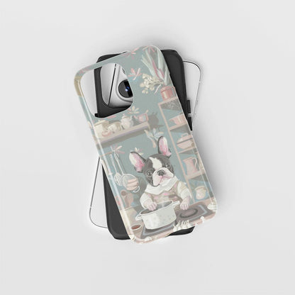 Double-Layer Semi-Handprinted Tough Matte iPhone Case