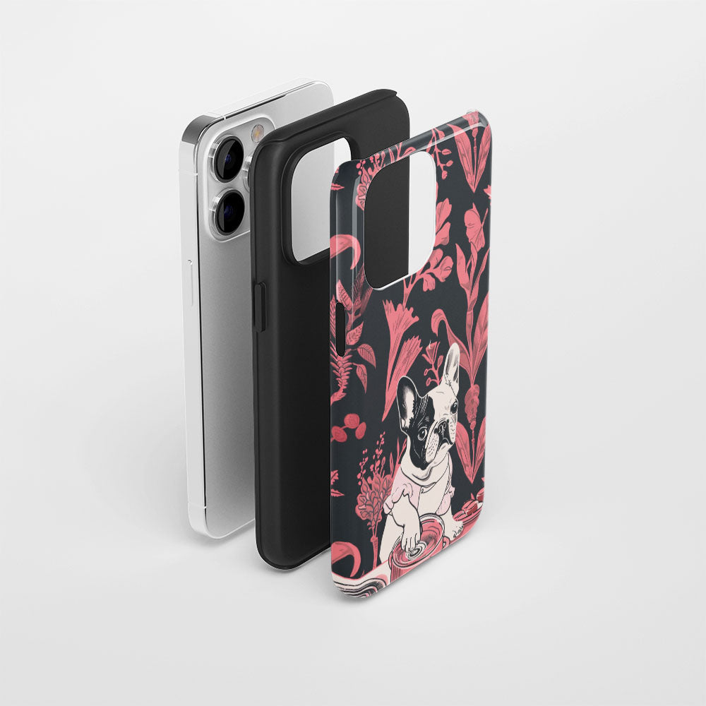 Double-Layer Semi-Handprinted Tough Matte iPhone Case